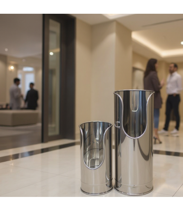Suporte Porta Extintor Pequeno de Aço Inox