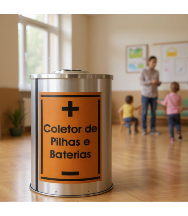 Lixeiras Coletor de Pilhas e Baterias 25L 24x50