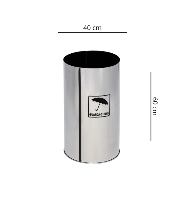 Porta Guarda-Chuva 75L de Aço Inox